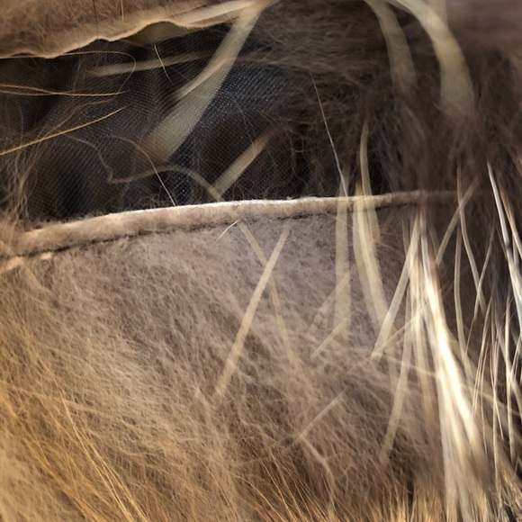 Gorski Fox Fur Belted Parker w/Hood, Sz Large - Picture 9 of 13